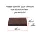 thumbnail image 2 of 48Pcs Pad de Muebles Cuadrado de 1" con Adhesivo para Patas de Muebles Color Marrón, 2 of 7