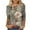 Multicolor Plus Size Blouse for Women_d, variant on CYMMPU 3/4 Sleeve Blouses for Women Dressy Casual Loose Fit Flower Pattern Round Neck Spring Tops Summer Fashion Shirts Tunic Tops Lightweight Basic T-Shirts Multicolor XXXL