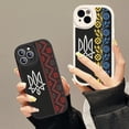 thumbnail image 2 of Funda de cuero duro con bandera de Ucrania para IPhone, carcasa de chica ucraniana para IPhone 14, 13, 12, Mini, 11, 14 Pro Max, Xs, X, Xr, 7, 8 Plus, 2 of 5