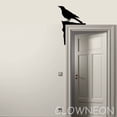 thumbnail image 3 of Glowneon Raven Door Trim Metal Sign, Black Crow Lover Door Corner Art, 3 of 5