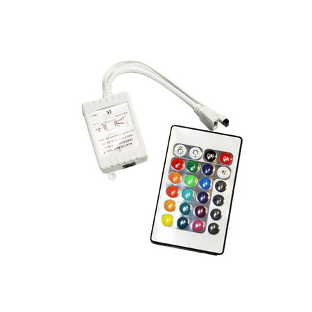 Rgb Led Strip Controller - LED4Everything (TM) DC 12V 12A RGB 24 Key IR Remote Controller LED SMD 5050 3528 Strip Light