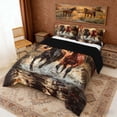 thumbnail image 3 of Erosebridal Galloping Horse Full Size Comforter Sets, Jungle Tree Bedding Sets, 3 of 6