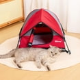 thumbnail image 2 of Tienda para Gatos GDanes Portátil para Interior/Exterior Roja, 2 of 7