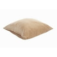 thumbnail image 2 of LR Home Evette Rios Oxford Taupe Velveteen Cotton Throw Pillow, 2 of 5