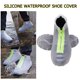 thumbnail image 4 of Cubierta impermeable de silicona reutilizable para zapatos protectores de zapatos con Ehuebsd cremallera antideslizantes Botas de lluvia para interiores y exteriores, 4 of 8