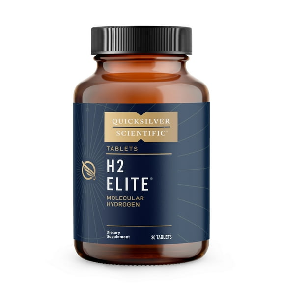 Quicksilver Scientific H2 Elite - Molecular Hydrogen for Energy   Metabolism Support, Water Tablets Perfect for Open Containers - Magnesium Malate Drink Additive (30 Molecular Hydrogen Tablets)