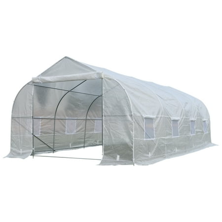 greenhouse kit tunnel garden outsunny ft walk plastic deluxe greenhouses house kits covering hoop roll cover nobsoc clickreason dialog displays