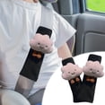 thumbnail image 1 of Aursykel Car Seat Belt Shoulder Pad Pair Adorable Soft Protector Universal Four Season Safe Ride Enhanced Relaxedable for SUVs Sedans Minivans Easy Installation Cute Design, 1 of 6