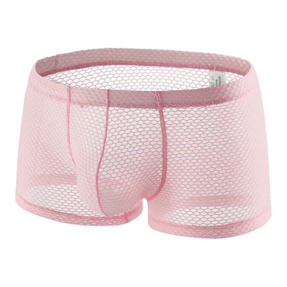 Naughty Outfits for Men Comfortable Boxer Briefs Mesh Breathable Underpants Underwear