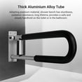 thumbnail image 4 of Toilet Safety Rails, Aluminum Alloy Foldable Shower Rails Grab Bar For Elderly Toilet Grab Bars For Seniors Toilet Handrails Hand Grips Handle For Elderly Seniors Home Bathrooms, 4 of 7