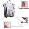 thumbnail image 3 of Bolso Cambiador Multifuncional LAMOGRAFY Mochila Pañales Morado, 3 of 3
