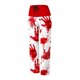 thumbnail image 5 of Puntoco Pantalón Recto De Tiras Estampado Casual De Halloween Para Mujer Rojo M, 5 of 6