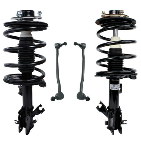 Detroit Axle - V6 Front Struts Kit for 2002-2006 Nissan Altima 2003 2004 2005, 2 Ready Struts w/Coil Spring Assembly, 2 Sway Bar Links Replacement