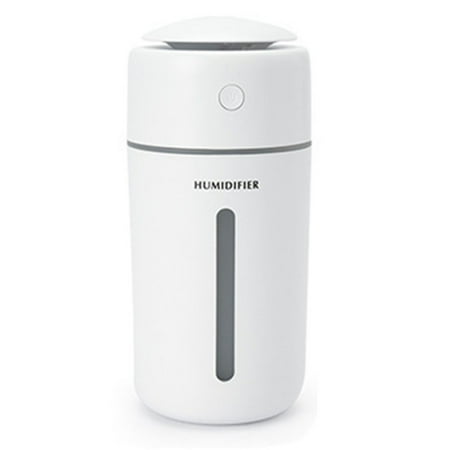 

350Ml Fog Volume Portable Air Humidifier with Led Night Light On-Board Desktop Mini Humidifier.