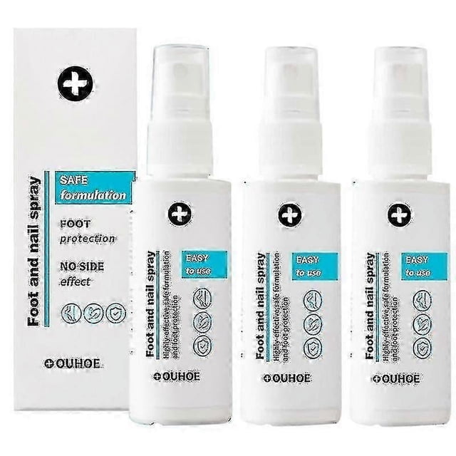 3pcs Pro Foot And Nail Spary, Natural And Powerful