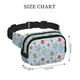 thumbnail image 4 of Balery Sea Turtle Mochila Cinturón para Mujeres y Hombres, Bolsa de Cintura Impermeable de Doble Capa con Correa, 4 of 9