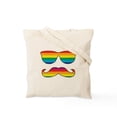 thumbnail image 2 of CafePress - Rainbow Funny Face Tote Bag - Unisex Canvas Tote Bag, Beige, 1-Piece, 2 of 7