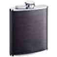 thumbnail image 2 of Visol VF1142 Ano Flasque en Cuir Noir en Acier Inoxydable 6oz, 2 of 4