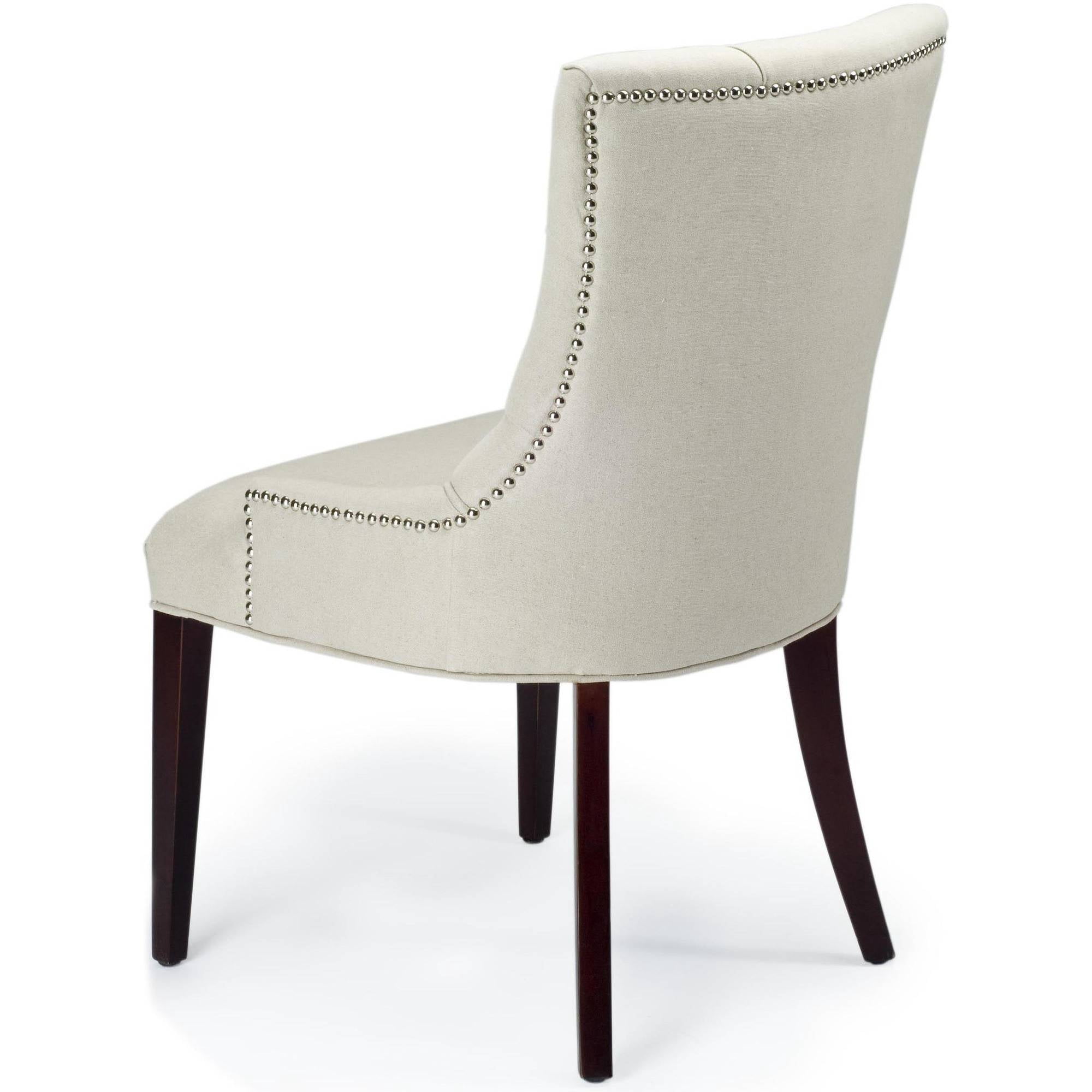 SAFAVIEH Amanda 19''H Traditional Glam Tufted Chair, Taupe