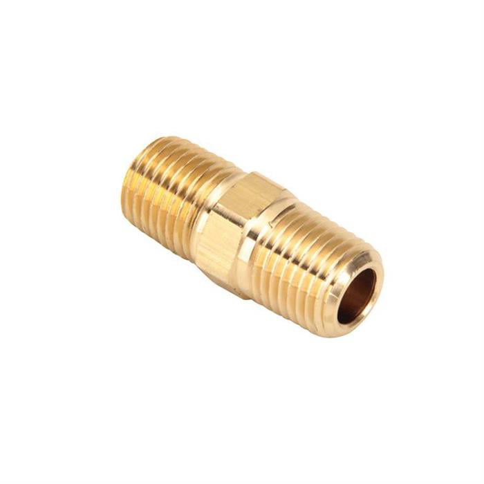 1/4 inch x 4.5" Nipple Brass Pipe Fitting NPT male thread air water gas fuel