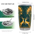 thumbnail image 2 of Vaso Oasisdream de acero inoxidable de 600 ml con estampado de ciervos, 2 of 6