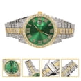 thumbnail image 3 of Men Watch Diamond-encrusted Design Wrist Watch Decorative Wrist Watch Ornament, 3 of 7