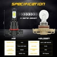 thumbnail image 3 of For GMC Canyon 2015-2020 6x High&Low Beam LED Headlight Fog Light Bulbs Kit, 3 of 12