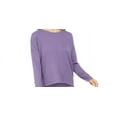 thumbnail image 2 of Alfani Women's Thermal Pajama Top Purple Size XL, 2 of 6