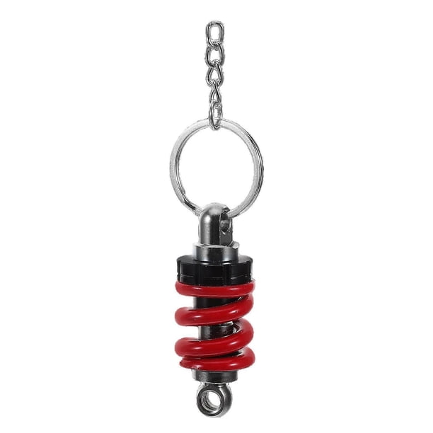 Motorcycle Keychain Shock Absorber Key Ring Portable Keychain for Men Motorcycle Accessories Car Keychain Pendant Spring Key Holder