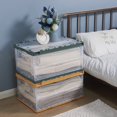 thumbnail image 3 of HANAMYA Bac de Rangement Pliant & Empilable avec Couvercle 45 Litres Transparent/gris (Lot de 2), 3 of 7