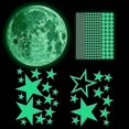 thumbnail image 2 of 435pcs Glow In The Dark Luminous Stars & Moon Wall Stickers Decal, Waterproof Vinyl Material Wall Ceiling Decal, 2 of 5