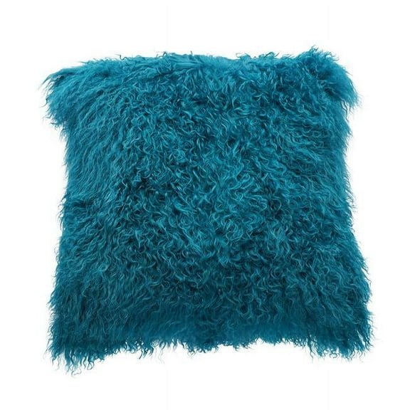 BS Trading Rug H-TIB-06-P16 16 in. No.06 Tibetan Pillow, Dark Teal