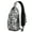 Grey, variant on Cute Llama Face Cartoon Sling Backpack, Lightweight Crossbody Daypack with Adorable Alpaca Kawaii Pattern, Funny and Cute Design, Anti-theft Travel Bag for Students, Travelers, Outdoor, Gym