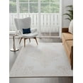 thumbnail image 2 of Unique Loom Hermitage Collection Area Rug - Gala (3' 3" x 5' Rectangle Snow White/Beige), 2 of 11