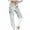 Silver, variant on Women's Metallic Shiny Harem Pants High Waisted Elastic Waistband Loose Fit Tapered Jogger Trousers for Dance Party Clubwear