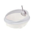 thumbnail image 2 of Open Style Pet Litter Box Semi Enclosed Detachable with High Sides for Cats Plastic Easy Clean Includes Litter Scoop, 2 of 6