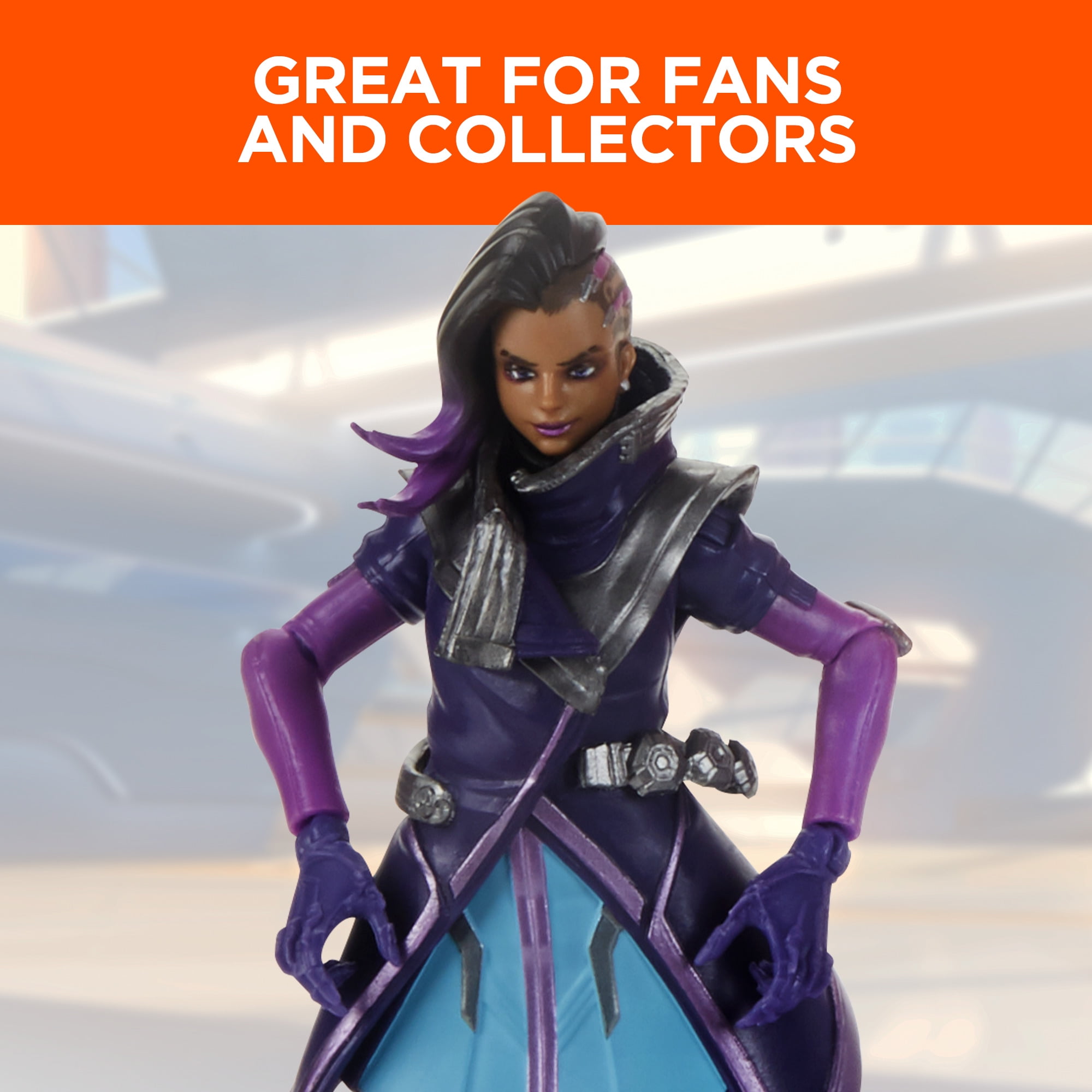 Overwatch Ultimates Series Sombra 6-Inch-Scale Collectible Figure, Ages 4 and Up