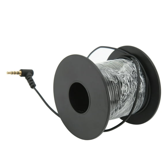 Câble de Caméra de Pêche Transmission HD Câble Détecteur de Poissons Fil Durable avec Prise Casque 3,5 mm pour Accessoires de Pêche 0,07 Po