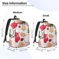 thumbnail image 2 of Lafuoo Christmas Gingerbread Cookies Pattern Canvas Backpack, Zipper Laptop Backpack Travel Bag Sports Bag Unisex-Small, 2 of 5