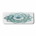 thumbnail image 1 of Spires Computer Mouse Pad, Flower Shaped Spiral Digital Vortex Pattern with Hazy Colored Elements Image, Rectangle Non-Slip Rubber Mousepad Large, 31" x 12" Gaming Size, Teal, by Ambesonne, 1 of 2