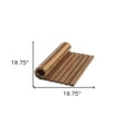thumbnail image 2 of Designer Roll Up Genuine Teak 2' x 3' Mat, 2 of 5