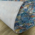 thumbnail image 5 of Ambesonne Colorful Place Mats Set of 4, Abstract Sea Shells, Standard Size, Blue Multicolor, 5 of 6