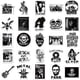 thumbnail image 5 of 50 Pcs Punk Rock Stickers Rock and Roll Music Stickers Vinyl Waterproof Stickers Metal Band Stickers for Water Bottle Lapt, 5 of 5