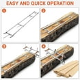 thumbnail image 5 of Acekid Portable Chainsaw Mill 36", 9FT Rail Mill Guide System, Planking Milling Bar 14"-36", Acrylic Board, 2 Tree Felling Wedges, 5 of 8