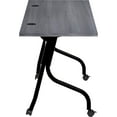 thumbnail image 2 of Lorell Charcoal Flip Top Training Table Charcoal Rectangle, Melamine Top - Black Four Leg Base - 4 Legs - 72" Table Top Width x 23.60" Table Top Depth - 29.50" Height - Melamine, 2 of 6