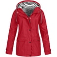 thumbnail image 1 of Women’s Waterproof, Softshell Rain Jacket, Outdoor, Breathable, Packable, Transition, Lightweight Jacket with Hood for Spring, Autumn, Hiking, Trekking, Cycling, 1 of 5