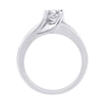 thumbnail image 3 of Invisible Set Princess Cut Diamond Engagement Ring in 14K White Gold (1 cttw), 3 of 5