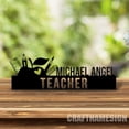 thumbnail image 4 of Craftnamesign Custom Teacher Wooden Desk Name Plate, Teachers Metal Nameplate for desk, 4 of 5