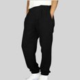 thumbnail image 2 of Niños pantalones niñas Color sólido suelto de ajuste casual deportivo cónico con bolsillos laterales cintura Niños niñas vestido pantalones, 2 of 8