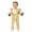 Gold, variant on Little Girls Shiny Metallic Overalls Romper Ruffled Bodysuit Sparkly Birthday Party Dress-up Ivory 3-6M
